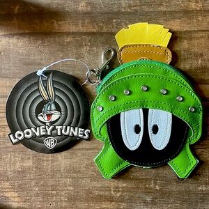 𝐍𝐖𝐓 RARE VINTAGE MARVIN the MARTIAN COINPURSE w/CLIP “TAKE ME TO YOUR LEADER”